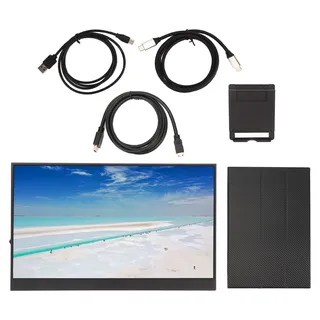 Tragbarer 17,3-Zoll-2K-2560x1440-Monitor, HD-Multimedia-Schnittstelle Typ C für Mobiltelefone, Computer, Spielgeräte, elektronische Sportarten