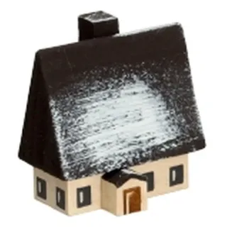 Miniaturhaus Erzgebirgs haus bunt winterlich Höhe 4 cm NEU Holz Spielzeug Dekor