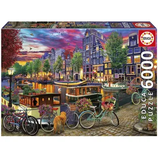 Educa Puzzle JZDN Bikes in Amsterdam. 6000 Dlks