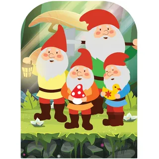 STAR CUTOUTS Party-Dekoration, Pappe, Gartenzwerg Ständer in Partydekoration, Garden GNOME Decoration