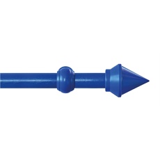 Bild Gardinenstange »SEMARA«, 1 läufig-läufig, Wunschmaßlänge, Vorhanggarnitur, Kunststoff, verlängerbar, mit Ringe/2 Lauf Gleiter, blau