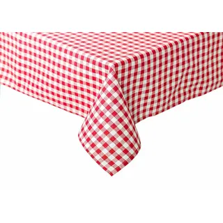 TEXPOT Tischdecke Landhaus 80 x 80 cm rot/weiß kariert