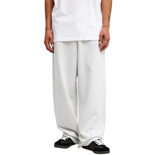 Jogger Pants QUIKSILVER "Jaws Baggy", Damen, Gr. XS, weiß (light grau heather), Obermaterial: 45% Baumwolle, 40% Baumwolle, 15% Polyester., Hosen Jogger Pants