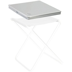 Bild Alu Tisch Platte Klapp Hocker Tablett Falt Angler Sitz Auflage Camping