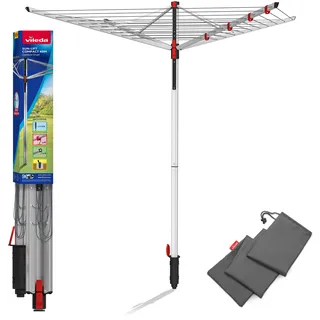 Vileda Sun-Lift Compact Wäschespinne, Wäscheständer - Schwarz, Weiß