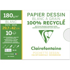 Clairefontaine, Bastelpapier, Zeichenmappe Recycled (12 x)