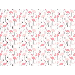 Queence »Flamingos« Stickerfliesen, selbstklebend, Sticker, 12er Set,