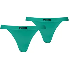 PUMA Stringtanga, (2er-Pack), mit Logobund, grün