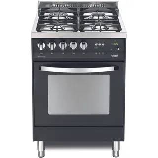 Lofra Pnm76gvt/C Küche Rainbow 70CM Ofen A Gas Luftig 5 Feuer Schwarz Matt