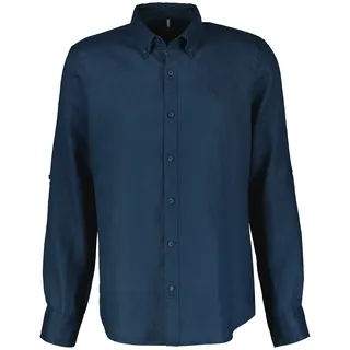 LERROS Leinenhemd, mit Button-Down-Kragen Lerros classic navy XXL