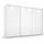 Schwebetürenschrank OTELI 278 x 233 x 68 cm Weiß