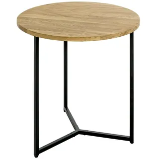 Haku-Möbel HAKU Möbel Beistelltisch Massivholz eiche 50,0 x 50,0 x 52,0 cm