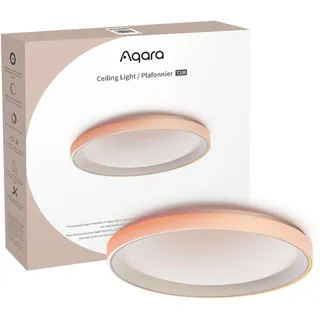 Aqara LED-Deckenleuchte T1M, Erfordert Zigbee 3.0 Hub, RGB+IC mit Farbverlaufseffekten und 16 Millionen Farben, 40W 3450lm, 2700-6500K, Unterstützt HomeKit, Alexa, Google, Matter over Bridge