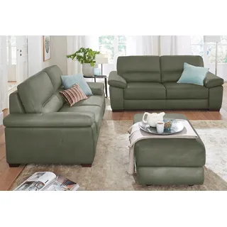 Calia Italia »Gaia, hochwertige Garnitur aus 2-Sitzer & 3-Sitzer im edlen Design« Set, 2 Stk. tlg. aus pflegeleichtem Luxus-Microfaser Ginevra Hydro Care,