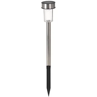 Set mit 7 ProGarden Solarbeleuchtungslampen, Polypropylen, 5x36,5 cm, Silber - Silber