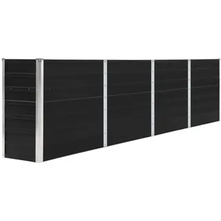 vidaXL Hochbeet 320 x 40 x 77 cm Anthrazit