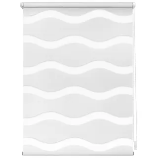 Lichtblick Doppelrollo Welle 90 x 150 cm weiß