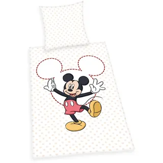 Herding Mickey Mouse Mehrfarbig Baumwolle 135 x 200 cm + 80 x 80 cm