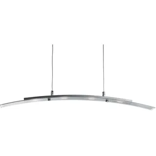 Modern Curve Kronleuchter Stahl Silber Led 20W 3000K - Silber