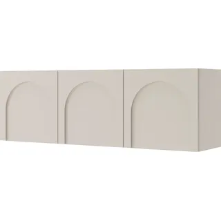 Selsey arkadia - TV-Lowboard 3-türig mit gefrästen Fronten, Kaschmirgrau 150 cm