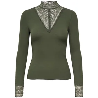 Only ONLTILDE L/S HIGH Neck LACE TOP JRS NOOS