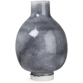 Kähler, Designer Bodenvase aus Porzellan in Dunkelgrau, 50 cm