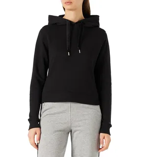 Tommy Hilfiger Damen Hoodie mit Kapuze, Schwarz (Black), L