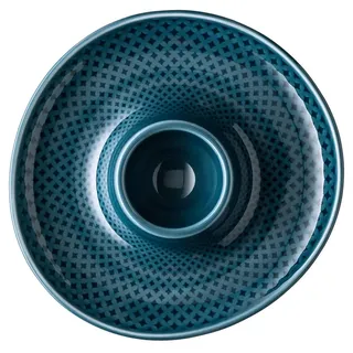 Rosenthal Junto Ocean Blue Eierbecher mit Ablage 13 cm