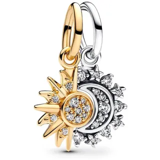 Pandora 763585C01 Charm-Anhänger Sonne und Mond Zweifarbig