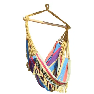 Vivere Brazilian, Hängende Hängematte, 113 kg, 1 Person(en), Baumwolle, Mehrfarbig, 609,6 mm - Bunt