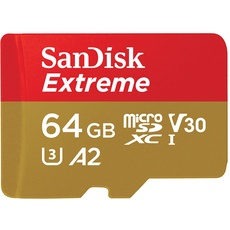 Bild von Extreme microSDXC UHS-I A2 U3 V30 + SD-Adapter 64 GB