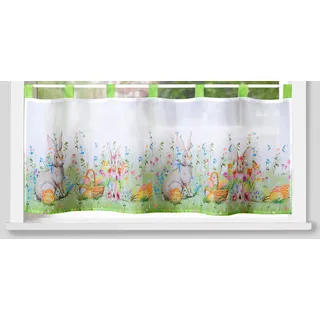 WECKBRODT »Krümel« Schlaufen 1, Stk. tlg. Bistro, Voile, Ostern, halbtransparent, HxB 45x120cm, Gardine, Store,