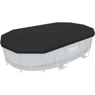 Poolabdeckung für ovalen Power Steel Pool 427x250x100 cm Bestway 58425 - Grau