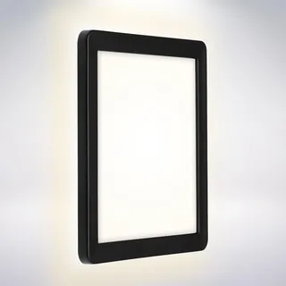 Briloner Außenleuchte Kunststoff 19 x 19 x 2,8 cm inkl. LED 1200 lm schwarz