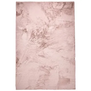 benuta Fellteppich Dave, rechteckig, Höhe: 21 mm, Kunstfaser, Berber, Ethno-Style, Wohnzimmer rosa 120 cm x 170 cm x 21 mm