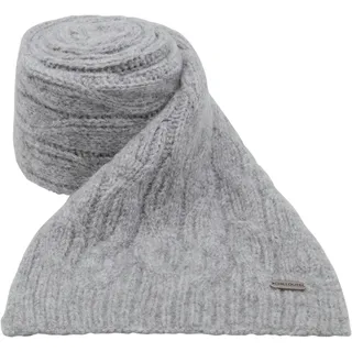 Strickschal CHILLOUTS "Giralda Scarf", Damen, grau, Feinstrick, Materialmix, unifarben, Modetücher Strickschal, mit eleganter Struktur & angenehmer Länge