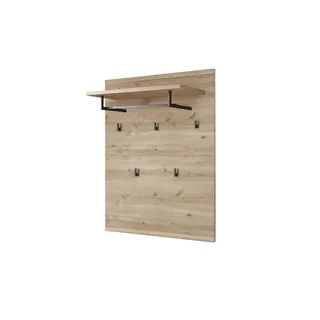 Linea Natura Garderobenpaneel Bari 80 x 128 x 30 cm Eiche