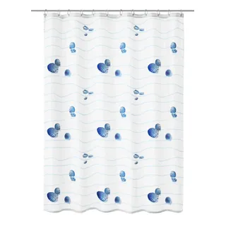 KLEINE WOLKE Duschvorhang Miami 180 x 200 cm blau