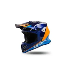 UFO PLAST Boy KOREY Helm BLAU/ORANGE L