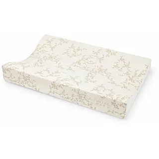 Meyco Baby Wickelauflage Keil - 50x70 cm - Wickelunterlage 2 Keil für Wickeltisch - Oeko Tex zertifiziert - wasserdicht & leicht abwischbare Wickelmulde - Branches - Sand