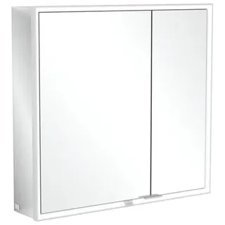Villeroy & Boch My View Now Aufputz-Spiegelschrank, 2 Türen, mit integrierter Beleuchtung, mit Ein-/Ausschalter, Smart Home fähig,  800x750x168mm, A4578000