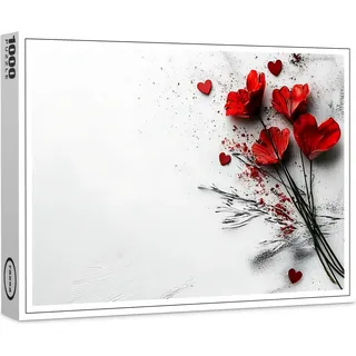 raxxa Premium-Puzzle "Romantische Herzen", 1000 Teile