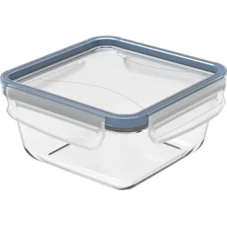 Rotho Kühlschrankdose Clic & Lock Glas 0,75 l Horizontblau