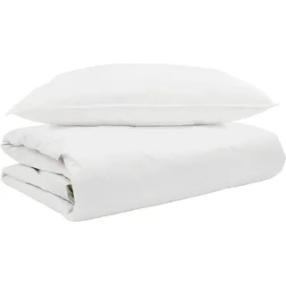 vidaXL Sommerdecke mit Kissen 2 pcs Weiß Daunenfeder - Weiß