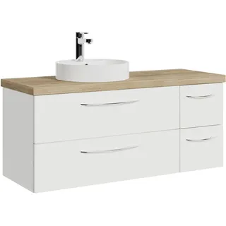 Saphir »Serie 4035« 118 cm mit Keramik-Aufsatzbecken und Waschtischplatte,