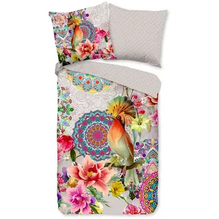Bettbezug für Einzelbett, 155 x 220 cm, Baumwoll-Satin Nr. 30125, Mehrfarbig