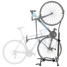 CyclingDeal Fahrradständer - Hochwertiger verstellbarer vertikaler und horizontaler Fahrradparkplatz - Sicher und zuverlässig zur Aufbewahrung von MTB- und Rennrädern
