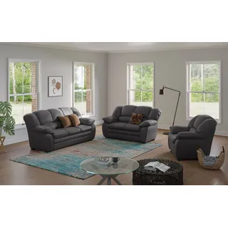 Cotta Polstergarnitur »Casino« Set, 3 Stk. tlg. Sessel, 2-Sitzer, 2,5-Sitzer, hohe Rückenlehne, braun