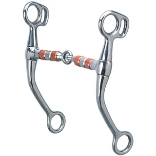 Weaver Leather Uni – Erwachsene SS TM, 15,5 cm CK Tom Daumen-Bit, 12,7 cm Rollmund, Edelstahl, Silber, Kupfer, 5