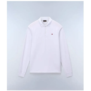 Napapijri Ealis Langarm-polo - Bright White - XL
